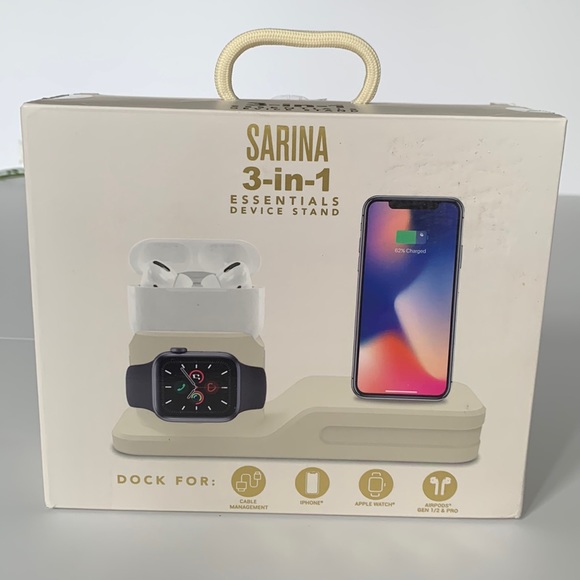 sarina Other - ACCESSORY DOCK FOR AIR PODS, iPhone, APPLE WATCH•NWT